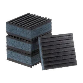 Uxcell 766549628777 4pcs Rubber Anti Vibration Pads 2 Inch X 7/8 With Blue Eva Center
