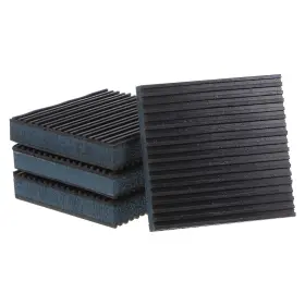 Uxcell 766549628821 4pcs Rubber Anti Vibration Pads 4 Inch X 7/8 With Eva Center