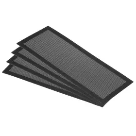 Uxcell 766549781311 4pack 4 Inch X10 Magnetic Vent Cover Floor Wall Air Registers Screen Mesh Black