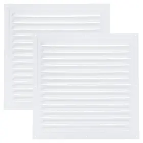 Uxcell 767153460845 Attic Vent Cover 12 Inch X Aluminum Alloy Gable Grille Louvered Screen Mesh