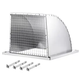 Uxcell 767153461149 10x10 Inch Wall Vent Cover Exterior Dryer Outlet Grille Louvered