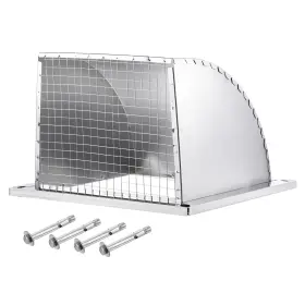 Uxcell 767153461156 14 Inch X14 Wall Vent Cover Exterior Dryer Outlet Grille Louvered