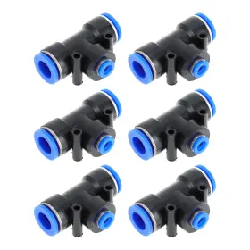00f01d15a241222 Vekauto Push To Connect Air Fittings 35/64 Inch X5/16 X35/64 T Type Reducing Line Qui
