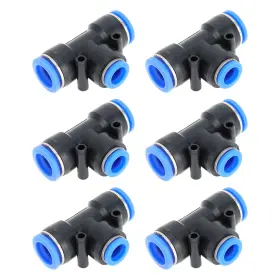 00f01d17a241222 Vekauto Push To Connect Air Fittings 5/8 Inch X1/2 X5/8 T Type Reducing Line Quick Co