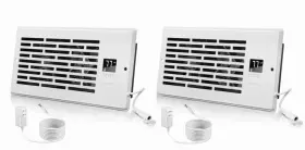 Qd9225l1b Vent Pro 2 Pack Register Air Fan Booster With Smart Thermostat Control