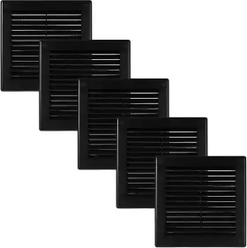 Vent Systems 313106495435 4.5 Inch X Opening Dimensions - Pack Of 5 Plastic Black S