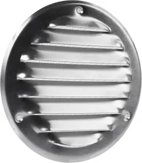 Vent Systems 445003112108 4 Inch Aluminum Soffit Cover - Round Air Louver Grill