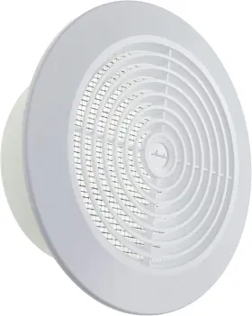 Vent Systems 445038675692 4ftft Inch - White Plastic Dismantable Ceiling Grille Round Air