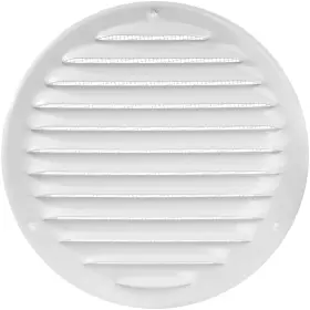 Vent Systems 751037230224 6 Inch Soffit Cover - White Round Air Louver Grill Built-