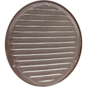 Vent Systems 751037230286 8 Inch Brown Soffit Cover Round Air Louver Grill Builtin Insect Scre #2