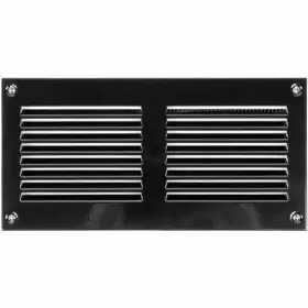 Vent Systems 751037230682 8ftft X 4ftft Inch Air Cover - Black Metal Return Grill With Built In