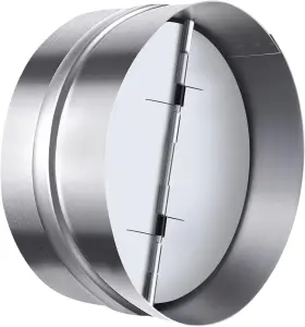 Vent Systems 751037231948 8 Inch 200mm Backdraft Damper - One-way Airflow Inline Fan Deflector Hvac