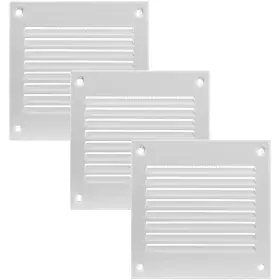 Vent Systems 751037233829 4ftft X Inch Pack Of 3 White Air Cover Metal Return Grill With Built