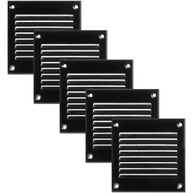 Vent Systems 751037233874 4ftft X Ftft Inch Pack Of 5 Black Air Cover Metal Return Grill With