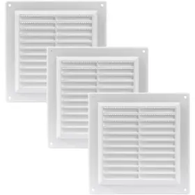 Vent Systems 751037234093 4 Inch X Opening Dimensions White - Pack Of 3 Plastic Air