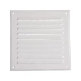 Vent Systems 751037234338 6 Inch X Opening Dimensions White Metal Square Soffit Air Grille Cove