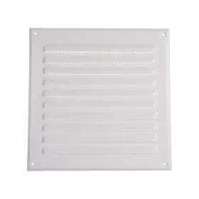 Vent Systems 751037234345 - 8 X Inch Inner White Metal Square Soffit Air Grille C