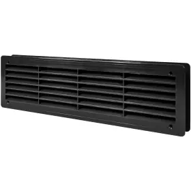 Vent Systems 751037235380 18 Inch X 5 Inches Black Door Air Register Two Sided Louvers Ventilation Grill