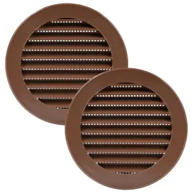 Vent Systems 751037235519 4ftft Inch Pack Of 2 Brown Soffit Cover Round Intake Or Exhaust Air Louv