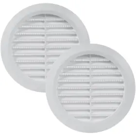 Vent Systems 751037235557 4ftft Inch - Pack Of 2 White Soffit Cover Round Air Louver Gr