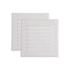 Vent Systems 751037235625 5 X Inch Inner Pack Of 2 White Metal Square Soffit Air Grille Cove