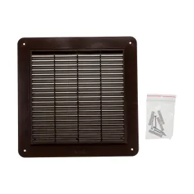 Vent Systems 751037236226 10 Inch X10 Pack Of 2 Air Cover Brown Louver Grill Builtin #2
