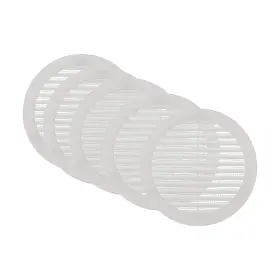 Vent Systems 751037236929 6 Inch Opening Dimensions Pack Of 5 White Soffit Cover Plastic Round Air