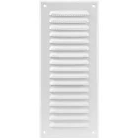 Vent Systems 751037239562 3 X 10 Inch Inner White Metal Round Soffit Air Grille Cover Registe