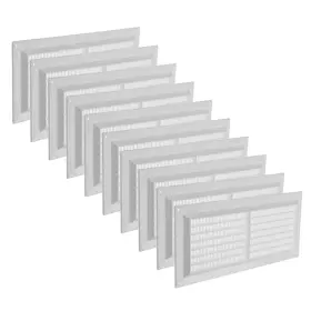 Vent Systems 752277000059 3 Inch X 10 Opening Dimensions White - Pack Of Plastic