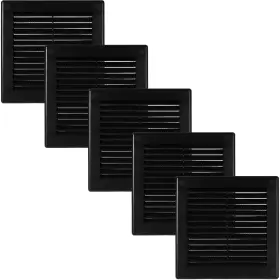 Vent Systems 752277000967 4.5 X Inch Black Soffit Cover - Pack Of 5 Flat Square Air