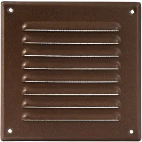Vent Systems 752277001803 5 X Inch Inner Brown Metal Square Soffit Air Grille Cover Registe