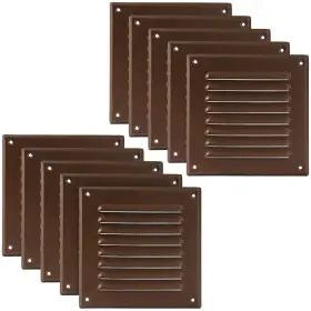 Vent Systems 752277001834 5 X Inch Inner Pack Of 10 Brown Metal Square Soffit Air Grille Cov