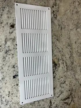 Vent Systems 752277003760 16 Inch X 6 White Air Cover Metal Return Grill With Built In Pest