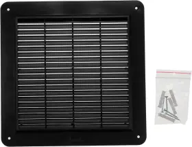 Vent Systems 752277004224 10 Inch X10 Pack Of 5 Air Cover Black Louver Grill Builtin #2