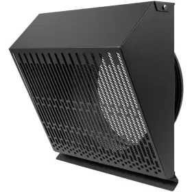 Vent Systems 752277005511 10 Inch Exhaust Cover With Rubber Gasket - Graphite Black