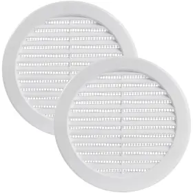 Vent Systems 752277009731 5 Inch Opening Dimensions White Soffit Cover With Flange Pack Of 2 Plast