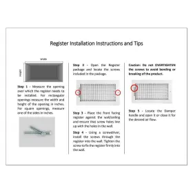 Har1010 Venti Air 10 In X Adjustable Single Deflection 1 Way Supply Register For Duct W #3