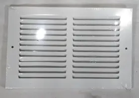 Swsag1006 Venti Air Products Steel Return Grille 1/2 Inch Fin Spacing White 10 X 6