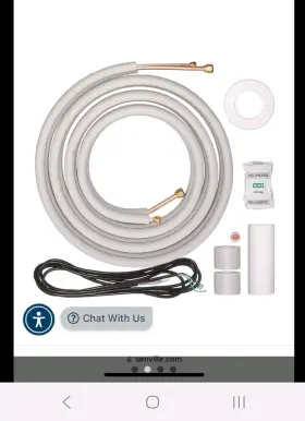 1010756134 Vevor 16 Ft. Mini Split Line Set 1/4 Inch And 1/2 O.d Copper Pipes Tubing