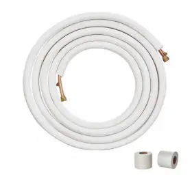 Vevor 197988193647 25 Ft. Mini Split Line Set 1/4 Inch And 1/2 O.d Copper Pipes Tubing