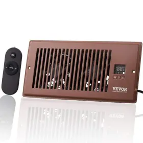 Vevor 840349926308 Register Booster Fan Quiet Vent 4 Inch X 10 Heating Cooling Brown
