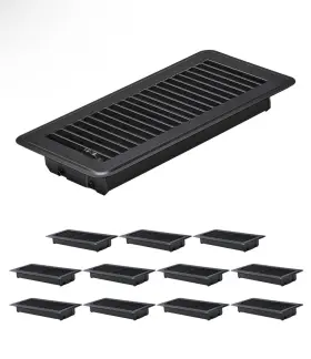 Dbtfkhst12jtcnlq2 Vevor Floor Registers 4 X 10 Inch 12-pack Iron Vents For Hvac Vent Grilles