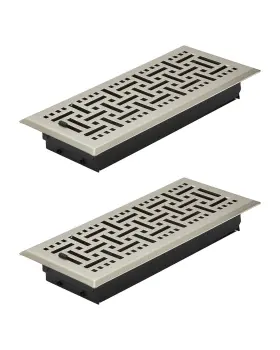 Dbtfkt104incf174n Vevor Floor Registers 4x10 Inch 2-pack Iron Vents For Hvac Grilles