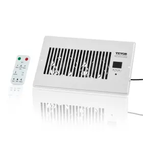 Hab-610w Vevor Quiet Register Booster Fan Heating/cooling 6 X 10 Inch With Remote White