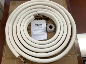 Kdljtg25ft14rvl0cv0 Vevor New 25 Ft. Mini Split Line Set 1/4 Inch &3/8 O.d Copper Pipes Tubing B21