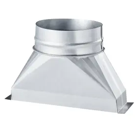 Zxl-f-049 Vevor Duct Boot 3-1/4 X 10 6 Inch Galvanized Floor Register For Hvac Silver
