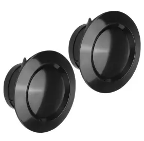 Vihose 639664361907 4 Inch Round Air Vent 2pcs Abs Adjustable Exhaust Soffit Cover Black