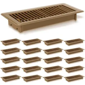 Anb-vihose-15597 Vihose 20 Pcs 4 X 10 Inch Floor Vent Covers Heavy Duty Walkable Register Metal