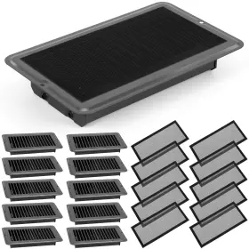 Anb-vihose-31225 Vihose 20 Pcs Rv Floor Vents Register 4 X 8 Inch With Magnetic Screen Cover Set 10 Heav