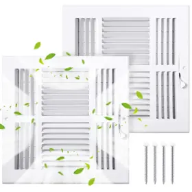 Anb-vihose-56530 Vihose 2 Pcs 10 X Inch 4 Way Air Vent Cover For Home Ceiling Or Wall Regi